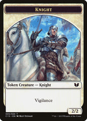 Gold // Knight (005) Double-Sided Token [Commander 2015 Tokens] | Event Horizon Hobbies CA