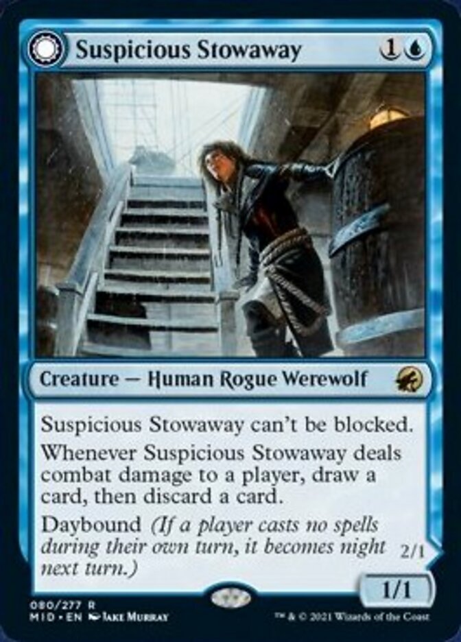 Suspicious Stowaway // Seafaring Werewolf [Innistrad: Midnight Hunt] | Event Horizon Hobbies CA