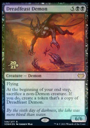 Dreadfeast Demon [Innistrad: Crimson Vow Prerelease Promos] | Event Horizon Hobbies CA