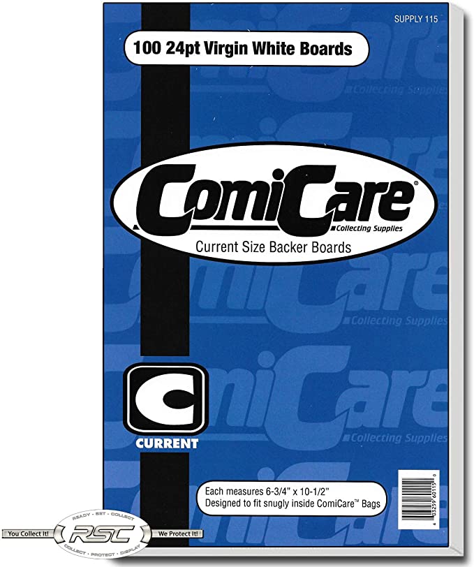 Comic Book Backer Boards - Comicare - Current Age (100 ct) | Event Horizon Hobbies CA
