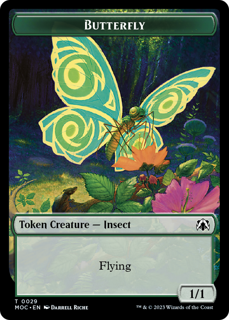 Butterfly // City's Blessing Double-Sided Token [March of the Machine Commander Tokens] | Event Horizon Hobbies CA