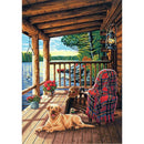 PaintWorks - Paint By Numbers - Log Cabin Porch