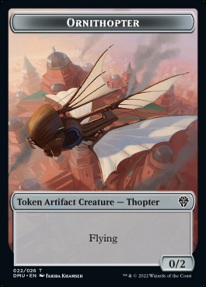 Bird (002) // Ornithopter Double-sided Token [Dominaria United Tokens] | Event Horizon Hobbies CA