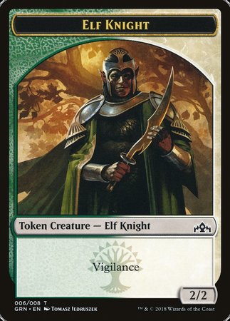 Elf Knight Token [Guilds of Ravnica Tokens] | Event Horizon Hobbies CA