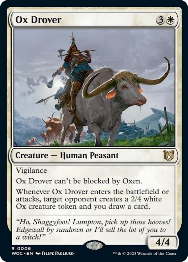 Ox Drover [Wilds of Eldraine Commander] | Event Horizon Hobbies CA