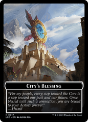 City's Blessing // Vampire (0004) Double-Sided Token [The Lost Caverns of Ixalan Commander Tokens] | Event Horizon Hobbies CA