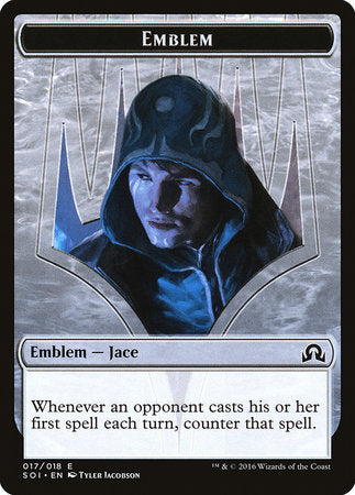 Emblem - Jace, Unraveler of Secrets [Shadows over Innistrad Tokens] | Event Horizon Hobbies CA