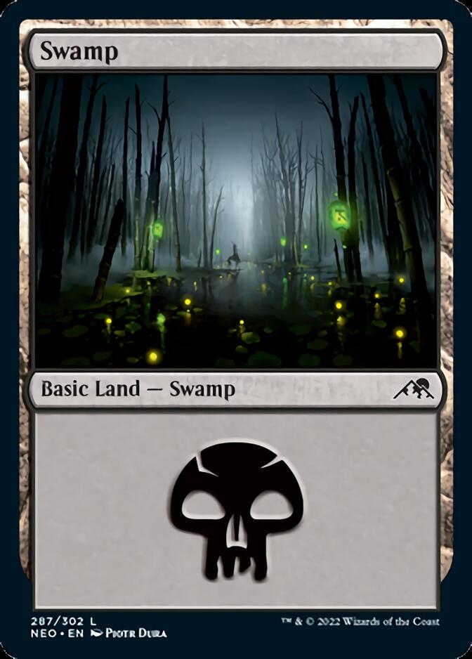 Swamp (287) [Kamigawa: Neon Dynasty] | Event Horizon Hobbies CA