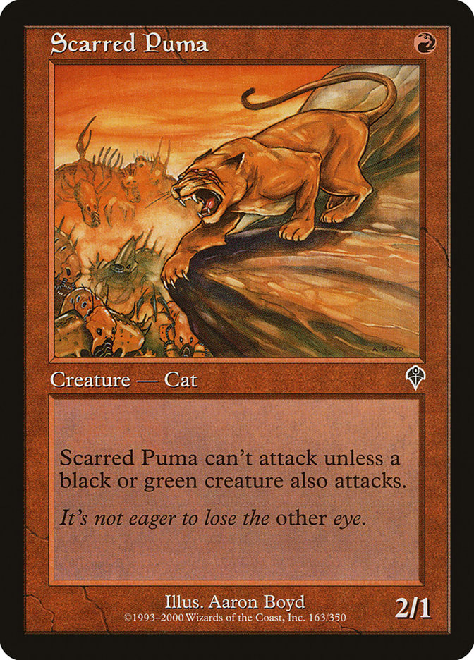 Scarred Puma [Invasion] | Event Horizon Hobbies CA