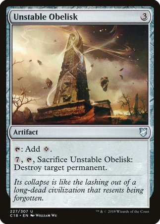 Unstable Obelisk [Commander 2018] | Event Horizon Hobbies CA