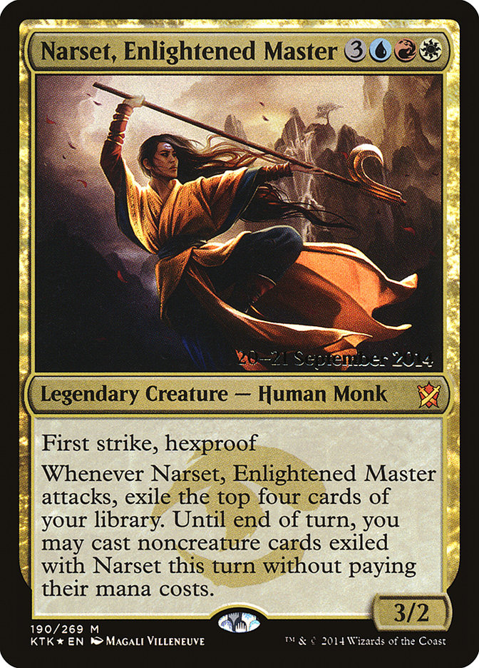 Narset, Enlightened Master  [Khans of Tarkir Prerelease Promos] | Event Horizon Hobbies CA