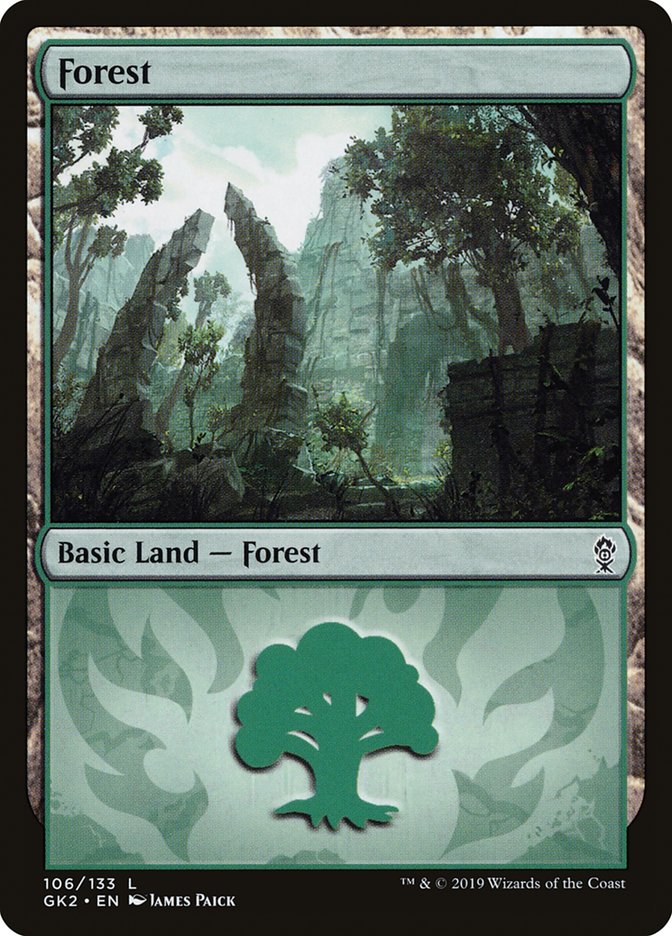 Forest (106) [Ravnica Allegiance Guild Kit] | Event Horizon Hobbies CA