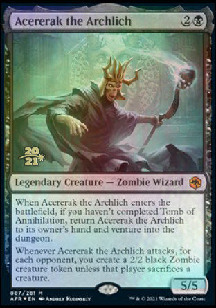 Acererak the Archlich [Dungeons & Dragons: Adventures in the Forgotten Realms Prerelease Promos] | Event Horizon Hobbies CA