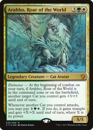 Arahbo, Roar of the World [Commander 2017] | Event Horizon Hobbies CA