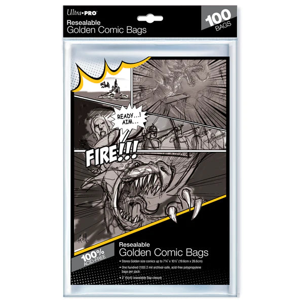 Comic Book Bags - Ultra Pro - Golden Age (Resealable)