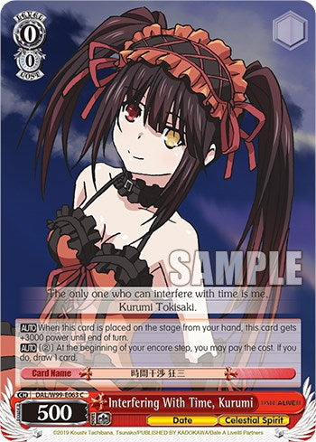 Interfering With Time, Kurumi [Date A Live Vol.2]