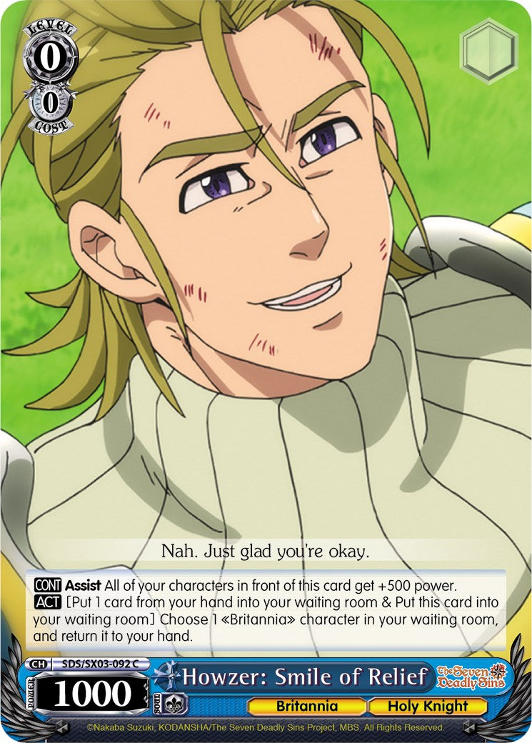 Howzer: Smile of Relief (SDS/SX03-092 C) [The Seven Deadly Sins]