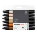 Winsor & Newton Promarker Brush 6 Sets