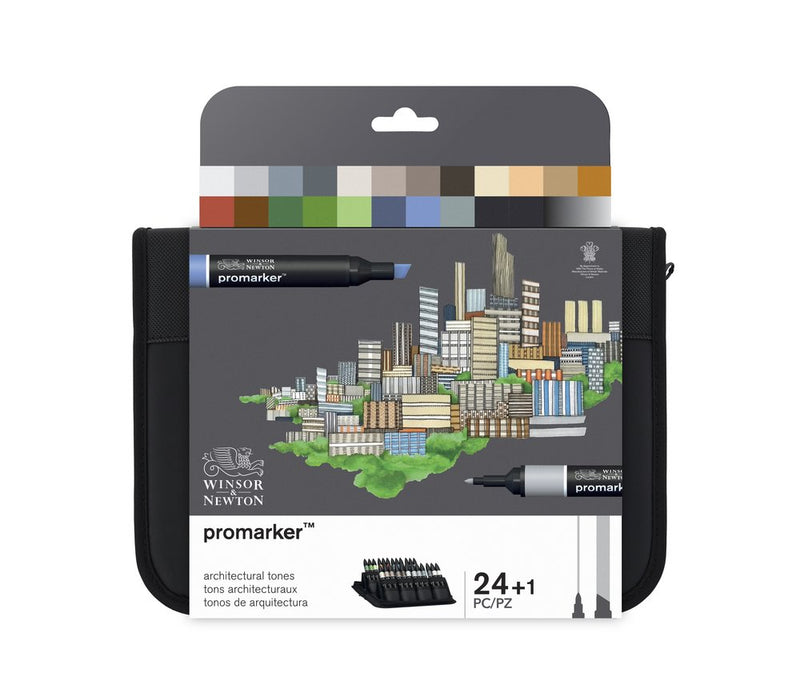Winsor & Newton Promarker 24 Architectural Tones