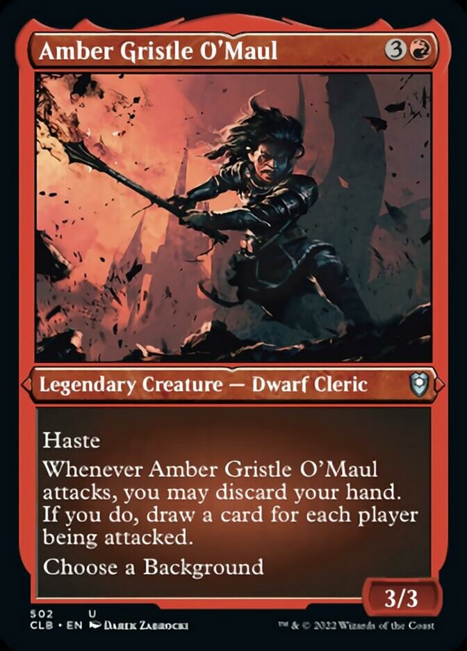 Amber Gristle O'Maul (Foil Etched) [Commander Legends: Battle for Baldur's Gate] | Event Horizon Hobbies CA