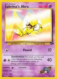 Sabrina's Abra (93) (93) [Gym Challenge]