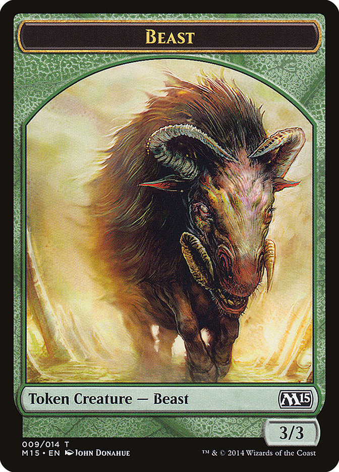 Beast (009/014) [Magic 2015 Tokens] | Event Horizon Hobbies CA