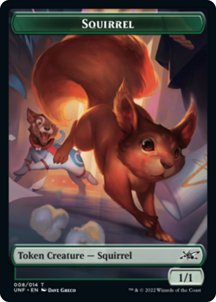 Squirrel // Treasure (012) Double-sided Token [Unfinity Tokens] | Event Horizon Hobbies CA