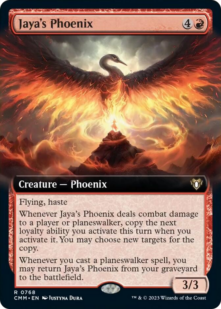 Jaya's Phoenix (Extended Art) [Commander Masters] | Event Horizon Hobbies CA