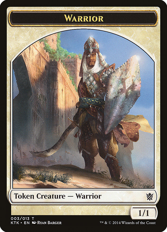 Warrior (003/013) [Khans of Tarkir Tokens] | Event Horizon Hobbies CA