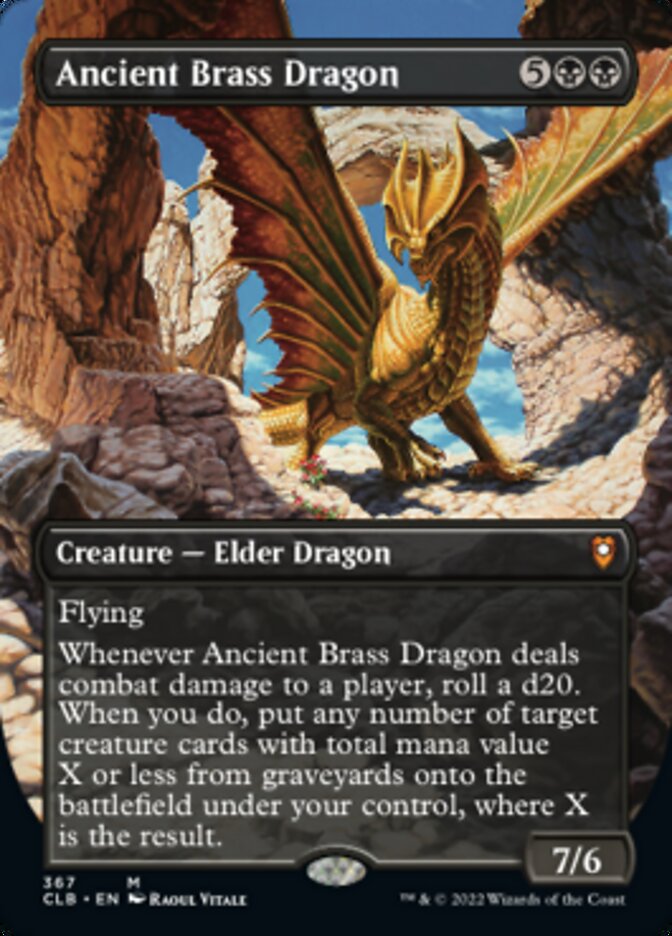 Ancient Brass Dragon (Borderless Alternate Art) [Commander Legends: Battle for Baldur's Gate] | Event Horizon Hobbies CA
