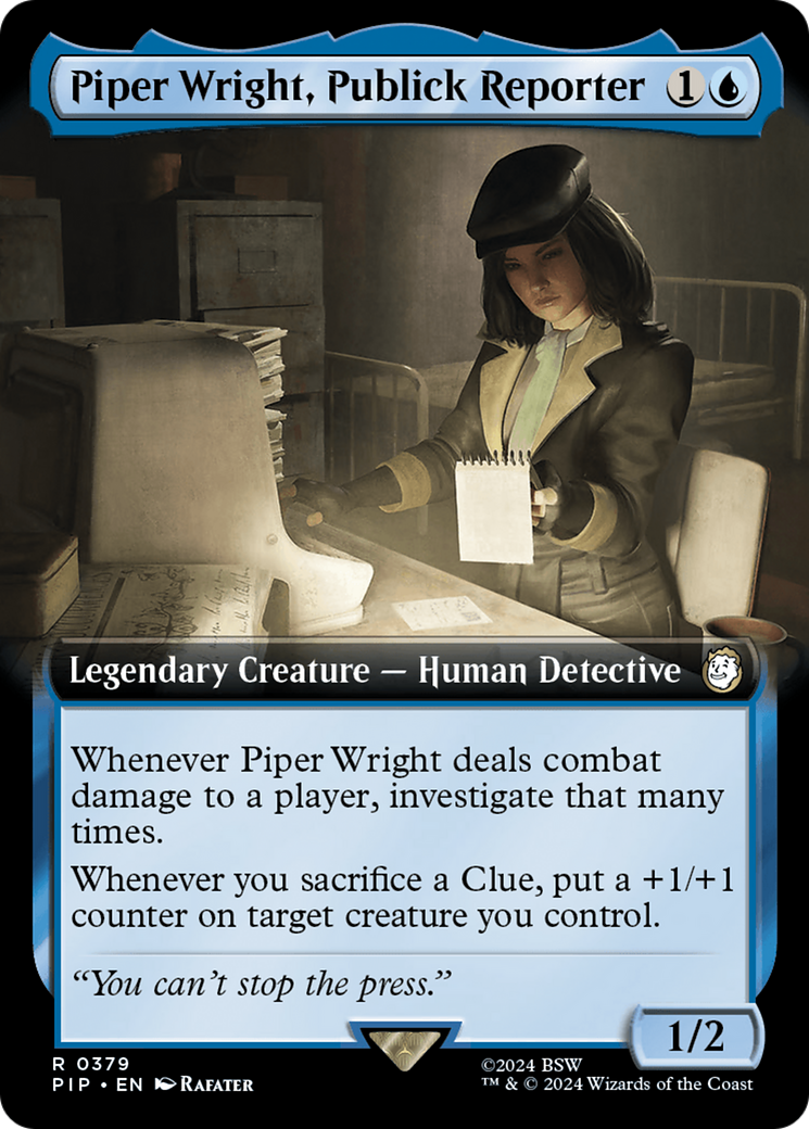 Piper Wright, Publick Reporter (Extended Art) [Fallout] | Event Horizon Hobbies CA