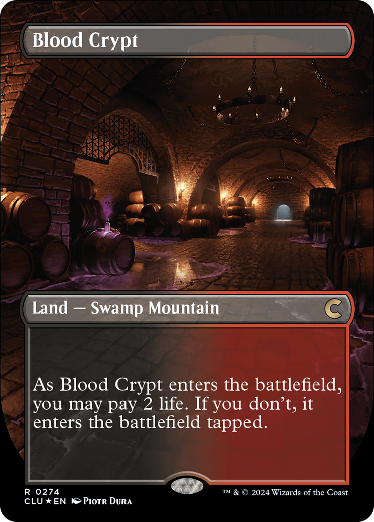 Blood Crypt (Borderless) [Ravnica: Clue Edition] | Event Horizon Hobbies CA