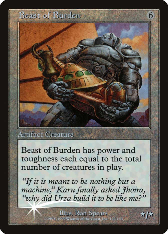 Beast of Burden (Misprinted) [Urza's Legacy Promos] | Event Horizon Hobbies CA