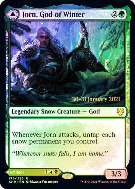 Jorn, God of Winter // Kaldring, the Rimestaff   [Kaldheim Prerelease Promos] | Event Horizon Hobbies CA