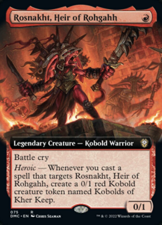 Rosnakht, Heir of Rohgahh (Extended Art) [Dominaria United Commander] | Event Horizon Hobbies CA