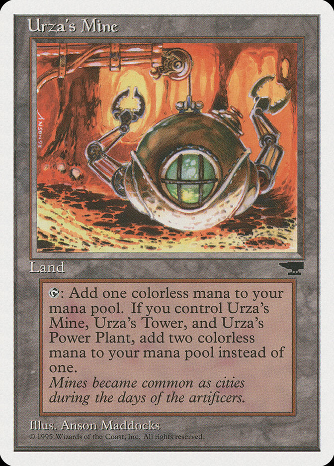 Urza's Mine (Orange Background) [Chronicles] | Event Horizon Hobbies CA