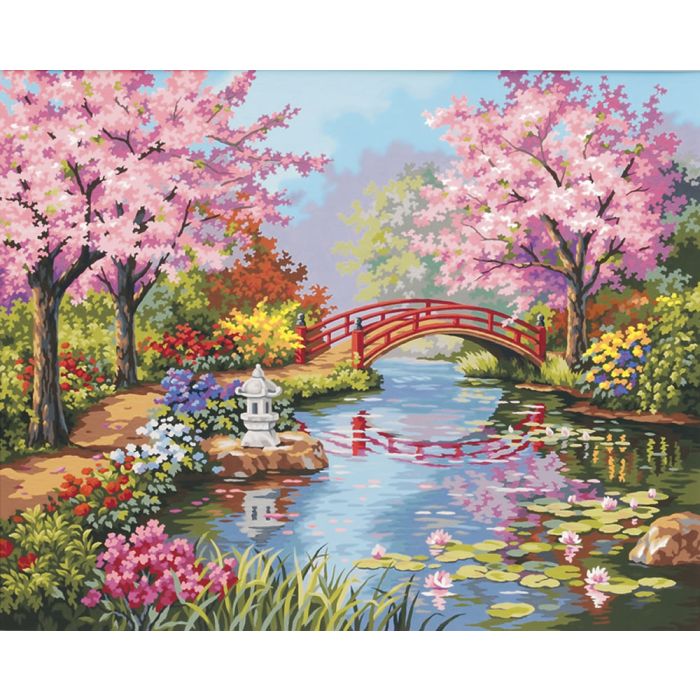 PaintWorks - Paint By Numbers - Japanese Garden | Event Horizon Hobbies CA