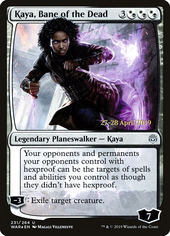 Kaya, Bane of the Dead  [War of the Spark Prerelease Promos] | Event Horizon Hobbies CA