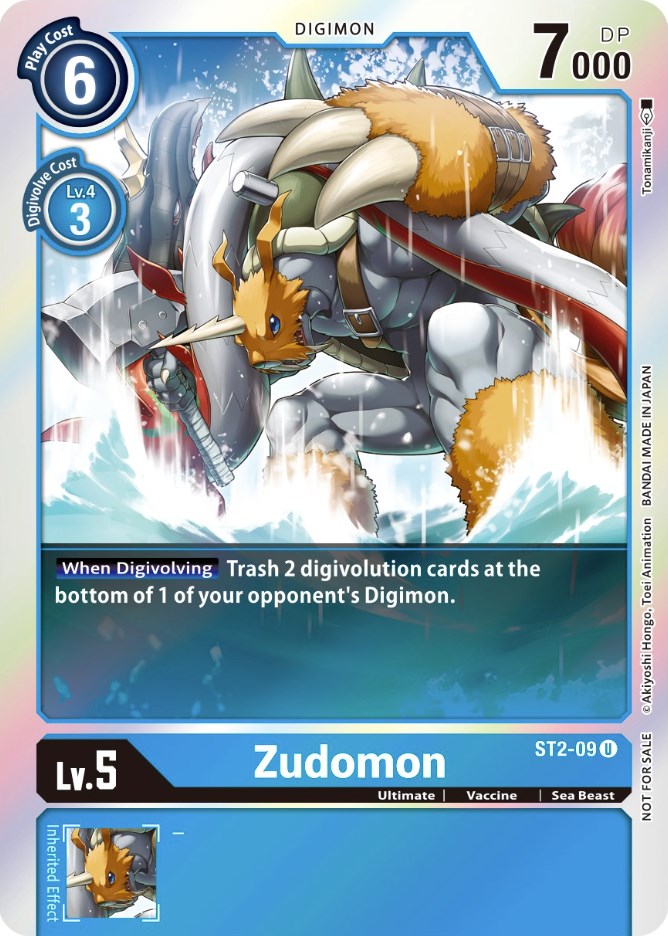 Zudomon [ST2-09] (Official Tournament Pack Vol. 6) [Starter Deck: Cocytus Blue Promos] | Event Horizon Hobbies CA