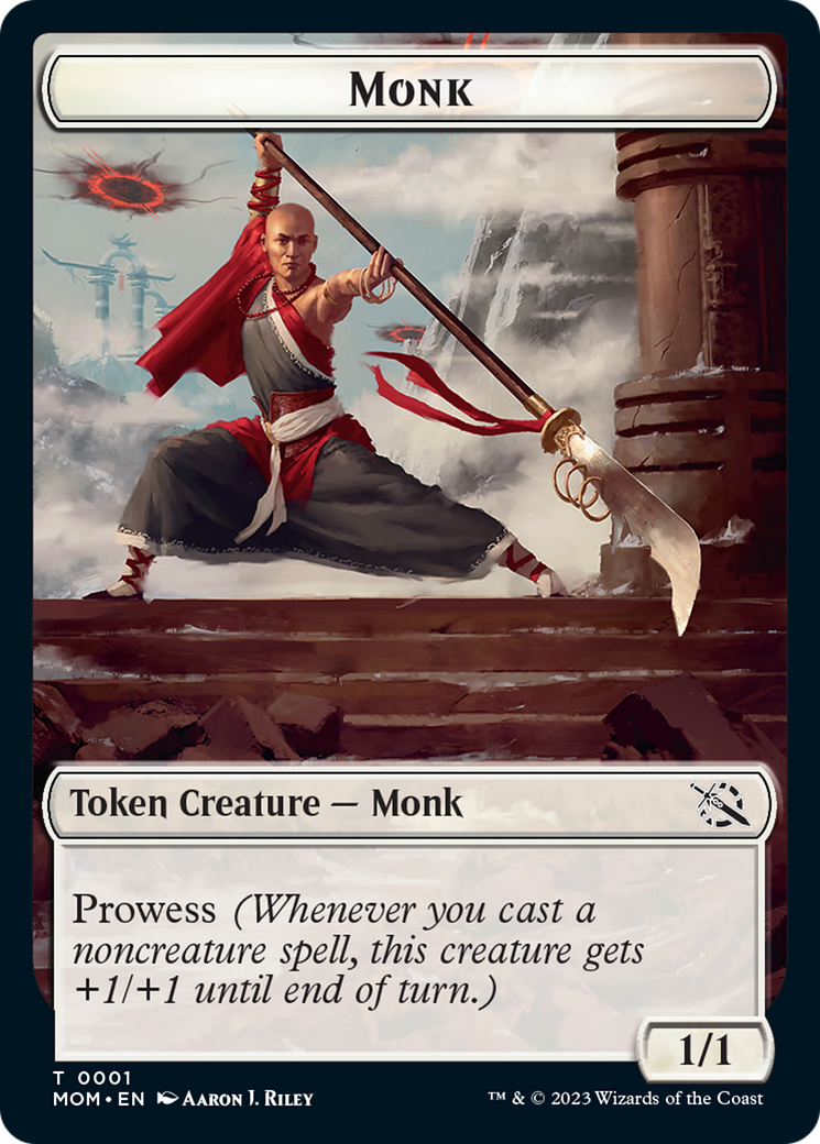 Monk // Knight Double-Sided Token [March of the Machine Tokens] | Event Horizon Hobbies CA