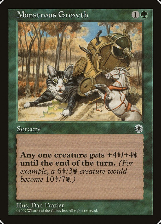 Monstrous Growth (No Flavor Text) [Portal] | Event Horizon Hobbies CA