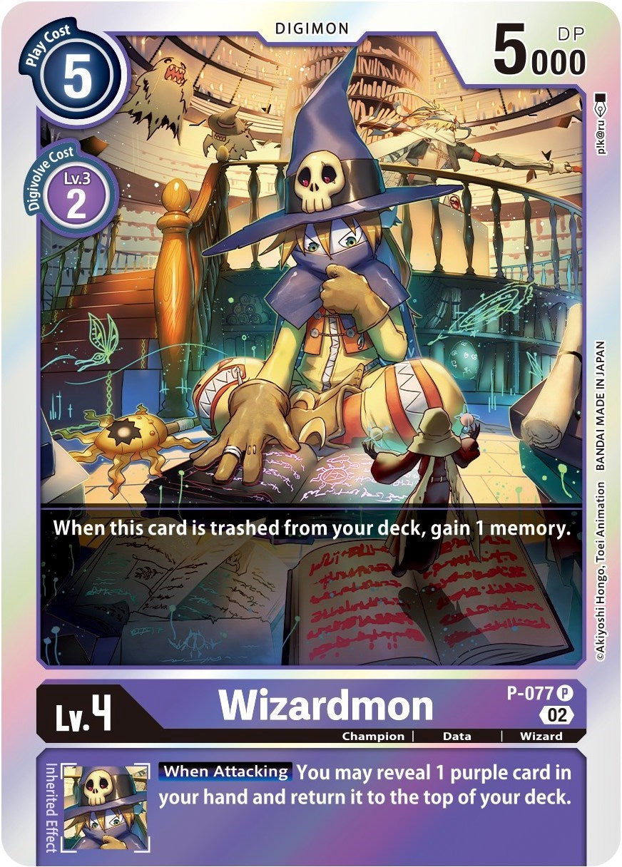 Wizardmon [P-077] (Alternate Art) [Starter Deck: Beelzemon Advanced Deck Set] | Event Horizon Hobbies CA