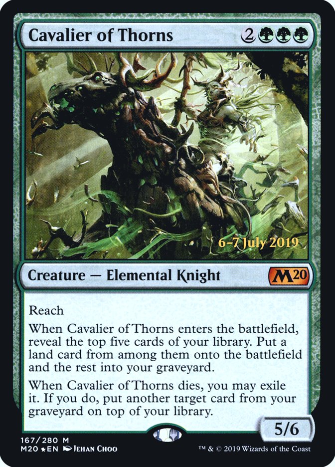 Cavalier of Thorns  [Core Set 2020 Prerelease Promos] | Event Horizon Hobbies CA