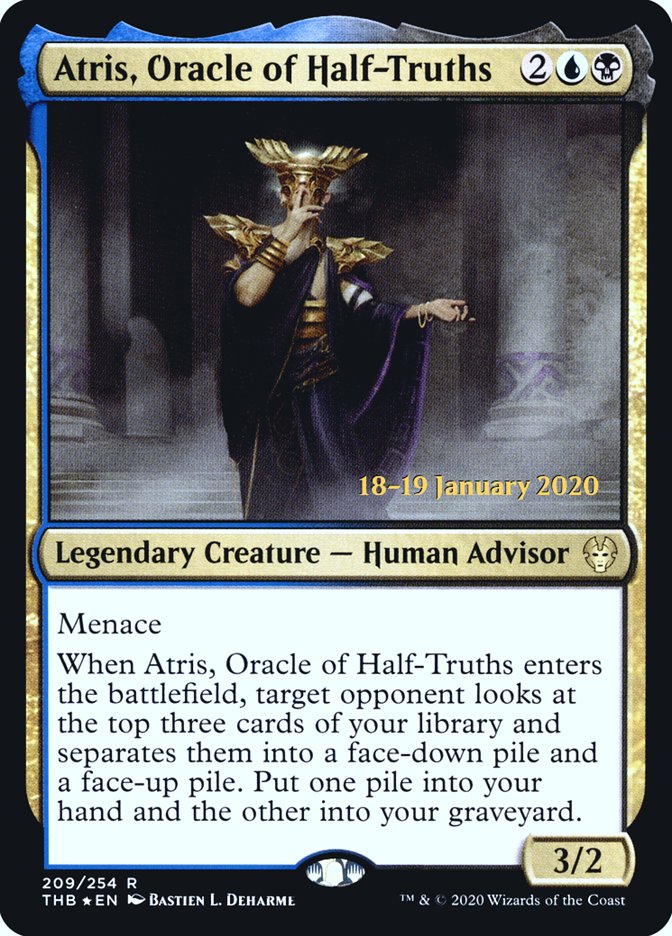 Atris, Oracle of Half-Truths [Theros Beyond Death Prerelease Promos] | Event Horizon Hobbies CA