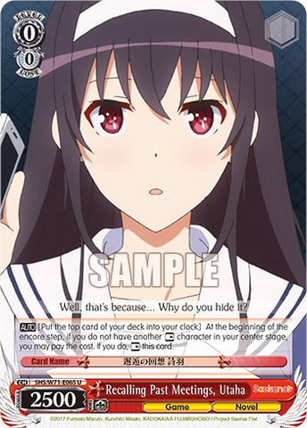 Recalling Past Meetings, Utaha [Saekano How to Raise a Boring Girlfriend. flat]