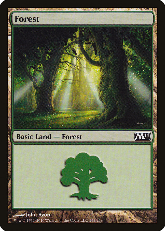 Forest (247) [Magic 2011] | Event Horizon Hobbies CA