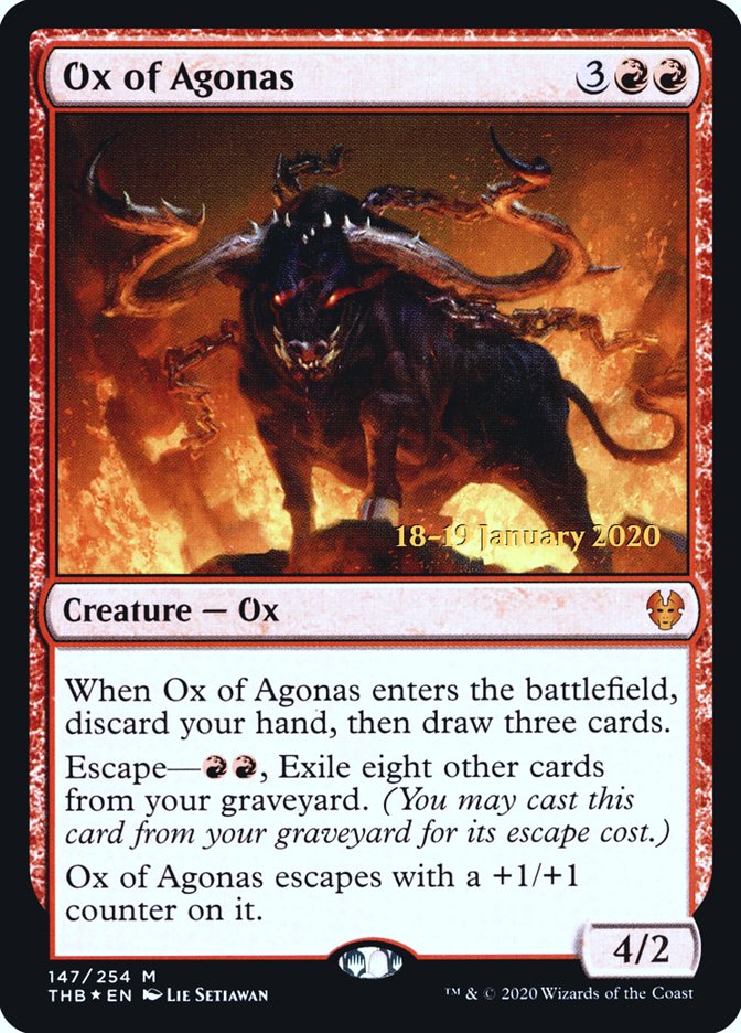 Ox of Agonas [Theros Beyond Death Prerelease Promos] | Event Horizon Hobbies CA