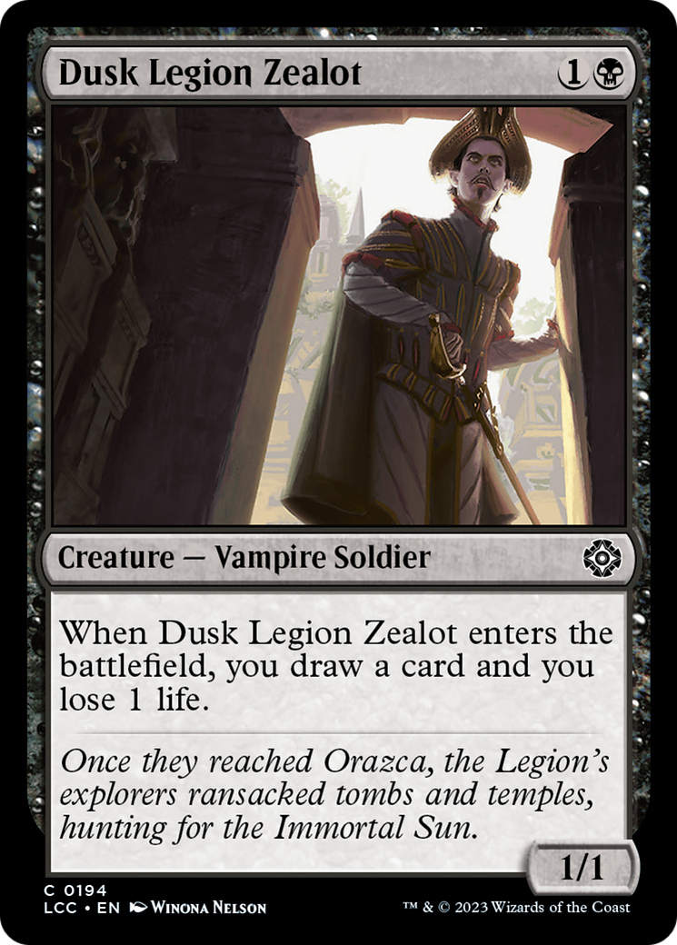 Dusk Legion Zealot [The Lost Caverns of Ixalan Commander] | Event Horizon Hobbies CA