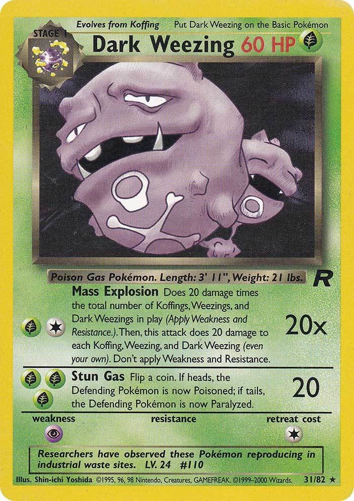 Dark Weezing (31/82) [Team Rocket]