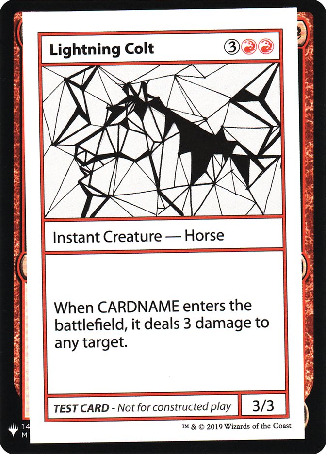 Lightning Colt [Mystery Booster Playtest Cards] | Event Horizon Hobbies CA